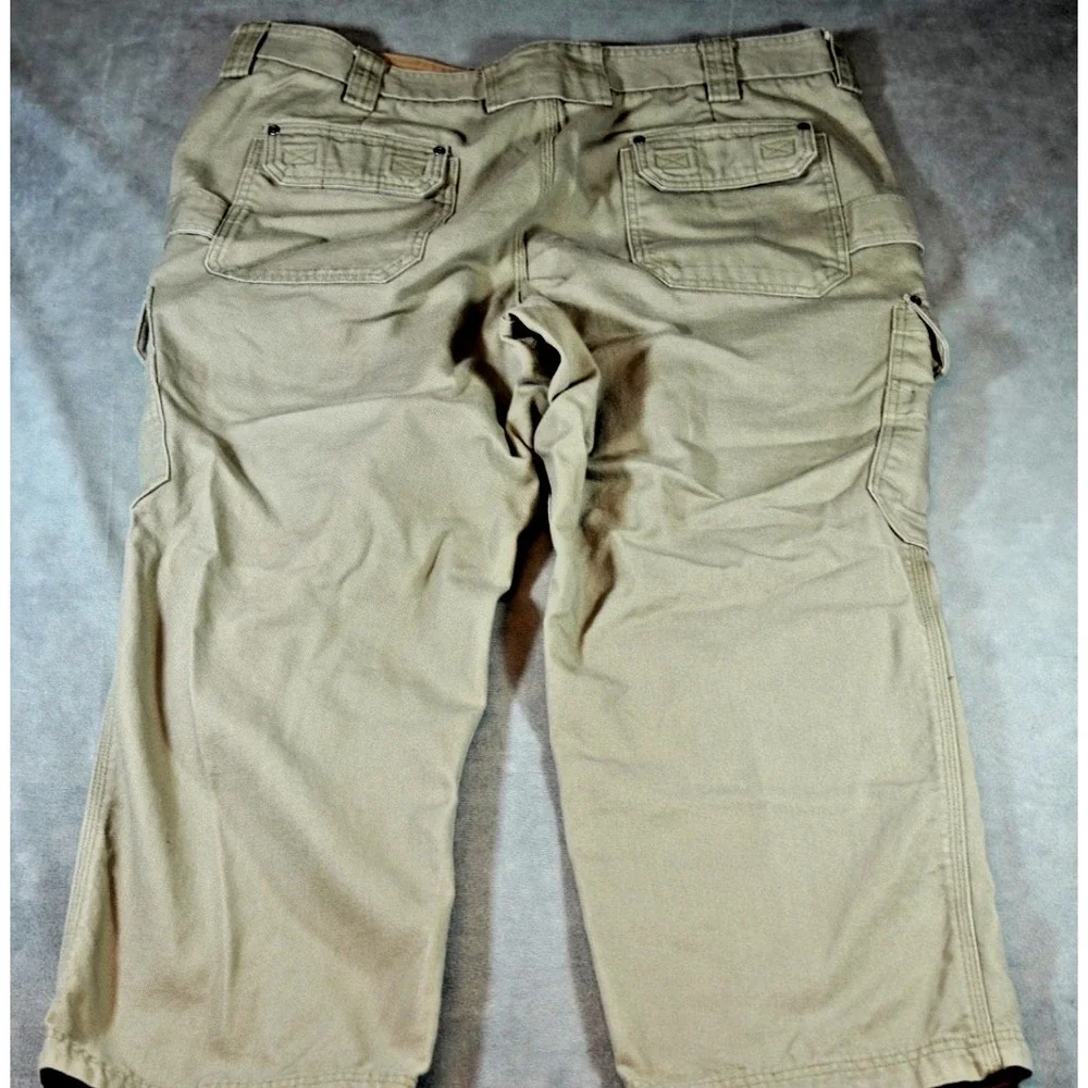 Duluth Trading Cargo Pants Mens 42x28 Relaxed Fit Workwear Heavy Duty Canvas